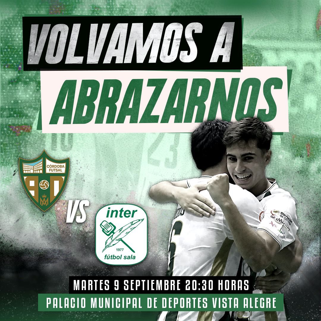 💥 ¡LA LIGA VUELVE A VISTA ALEGRE!

📆 Martes 9 (20:30 horas)

🆚 <a href="/InterMovistar/">Movistar Inter FS</a> 

🎫 Adultos: 10 € -  Menores de 14 años: 5 €

💻 Venta online: cordobafutsal.compralaentrada.com

📍 Previa del partido en taquilla (desde una hora antes del inicio)

#CordobaInter #PrimeraDivisionFS