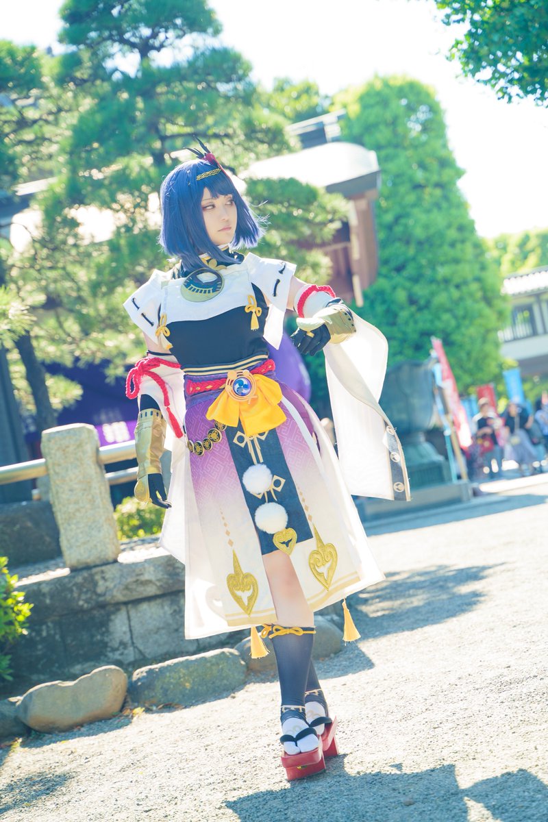 cosplay  原神/九条裟羅

・

こんなにも晴れ渡った日は、演武にぴったりだ。

・

📸:<a href="/TsuchinoeAura/">戊アウラは ﾗｸﾞｵｰﾙに行く</a>