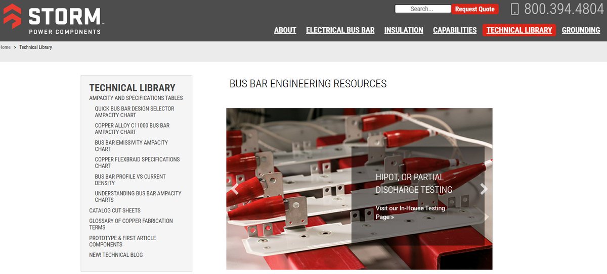 Storm Power Components has put together this useful technical library on bus bar design:  stormpowercomponents.com/technical-libr… 

#PowerElectronics #BusbarDesign