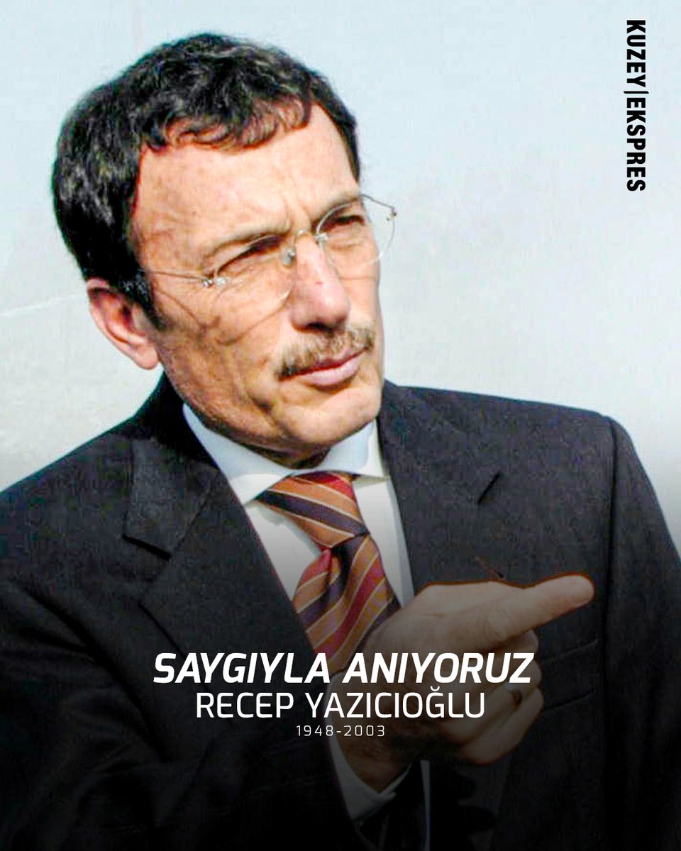 Trabzon’un Köprübaşı ilçesi doğumlu, kamuoyunda "Süper Vali" olarak bilinen Recep Yazıcıoğlu’nu, vefatının 22. yıl dönümünde saygı ve rahmetle anıyoruz.