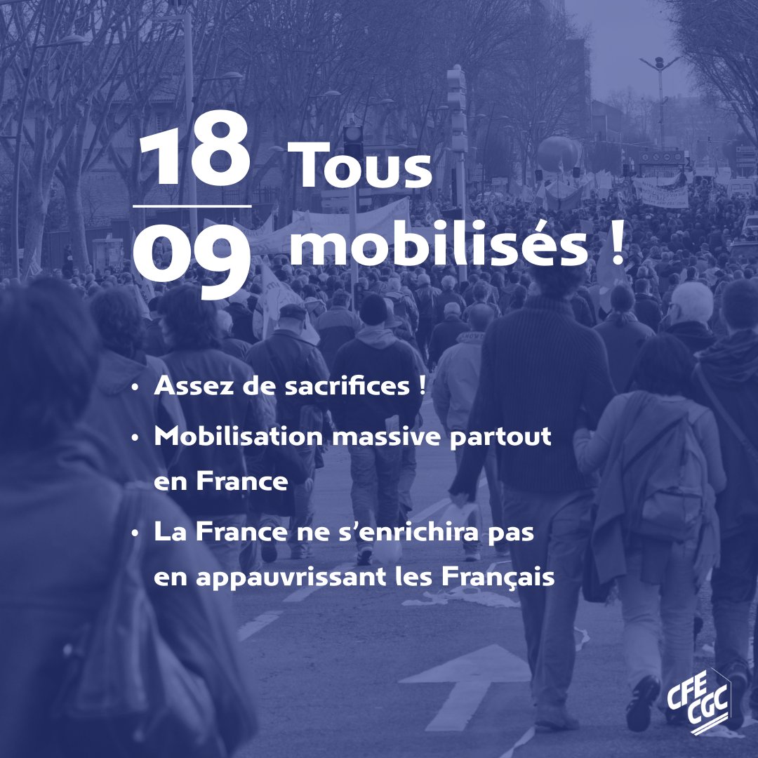 APPEL À LA GRÈVE NATIONALE INTERPROFESSIONNELLE DU 18 SEPTEMBRE 2025 !!