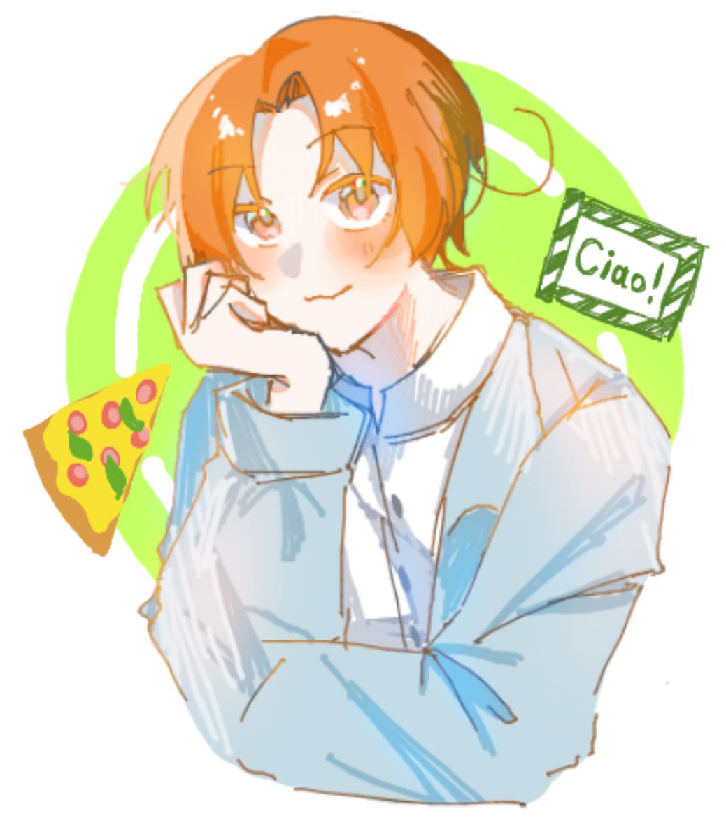 1人で絵茶練習してたー🍝