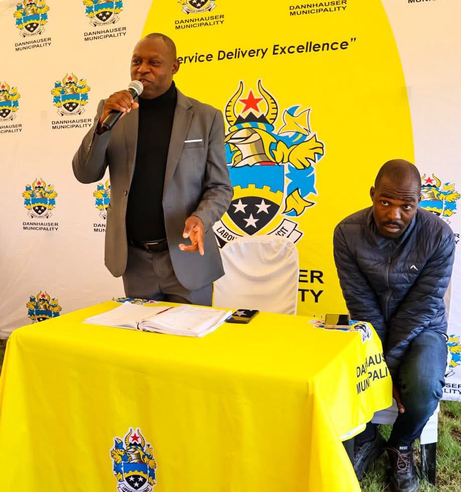 DannhauserMuni's tweet photo. Mayor Engages Shayamoya Community on Power Installation Plans

The Honorable Mayor of Dannhauser, together with Ward 10 Councillor, Cllr. N Mthembu, met with the Shayamoya community this week to address long-standing electricity concerns.

#DannhauserMunicipality #LocalGovernance https://t.co/HwZgVUA0yf
