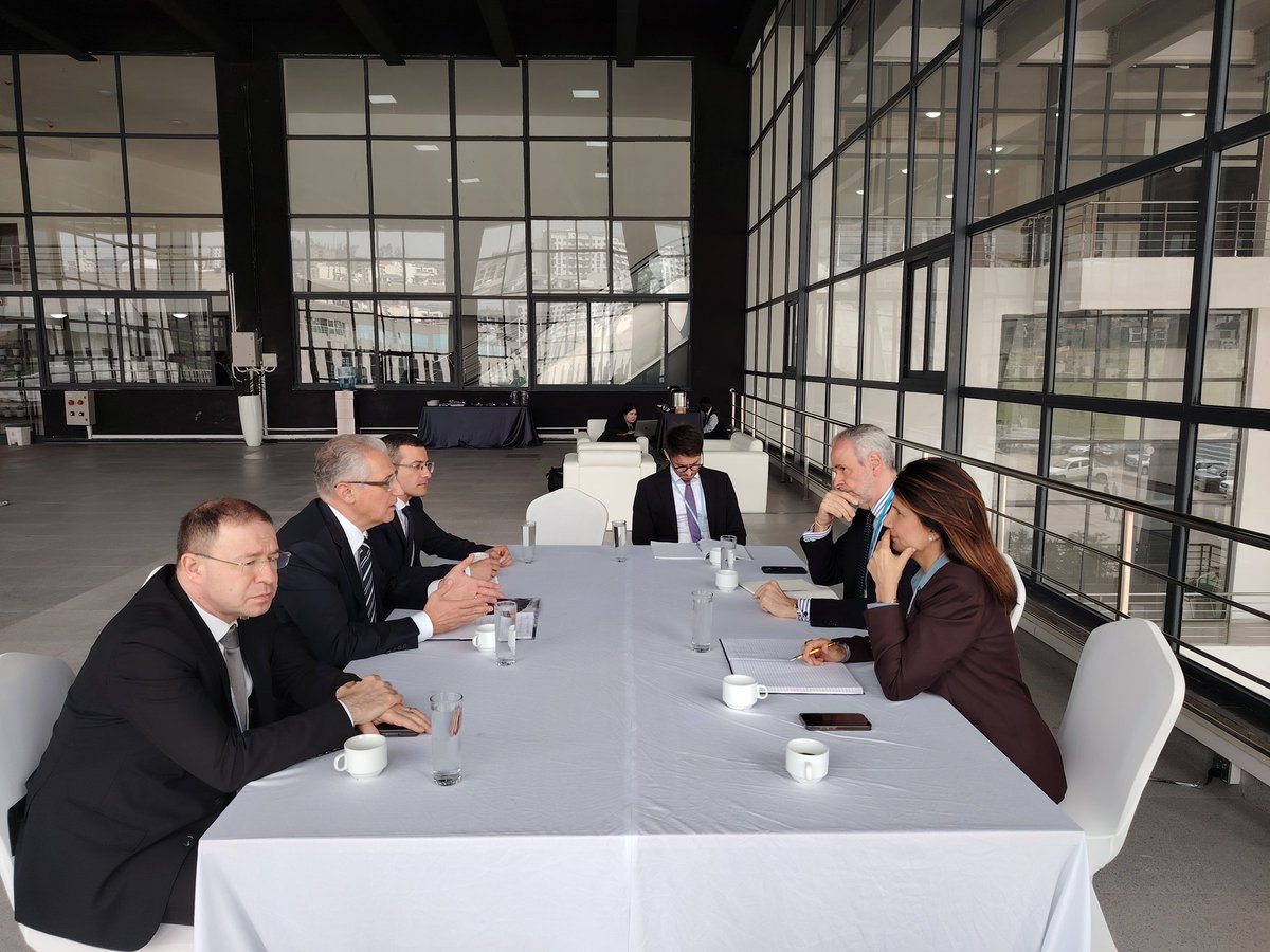 The COP29 President held a bilateral meeting with COP30 President-Designate Ambassador André Aranha Corrêa do Lago, at the High-Level Ministerial Event Africa regional Climate Week. They  discussed how critical cross-presidency mandates such as the Baku to Belem Roadmap can guide