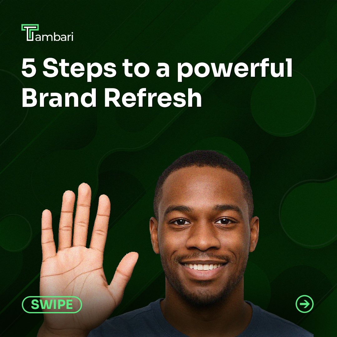 tambari_design's tweet image. Kick off your week with a brand refresh! Here are 5 steps to elevate your brand for Q4. #MondayMotivation #BrandIdentity #DesignThatDefines #tambari