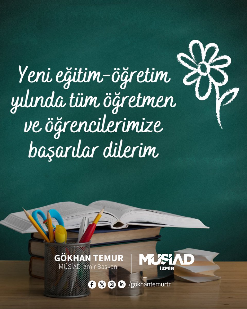 Bugün ilk ders ziliyle başlayan 2025-2026 eğitim öğretim yılının tüm öğrencilerimize, öğretmenlerimize ve velilerimize hayırlı olmasını diliyor, evlatlarımıza başarılı bir eğitim yılı temenni ediyoruz.