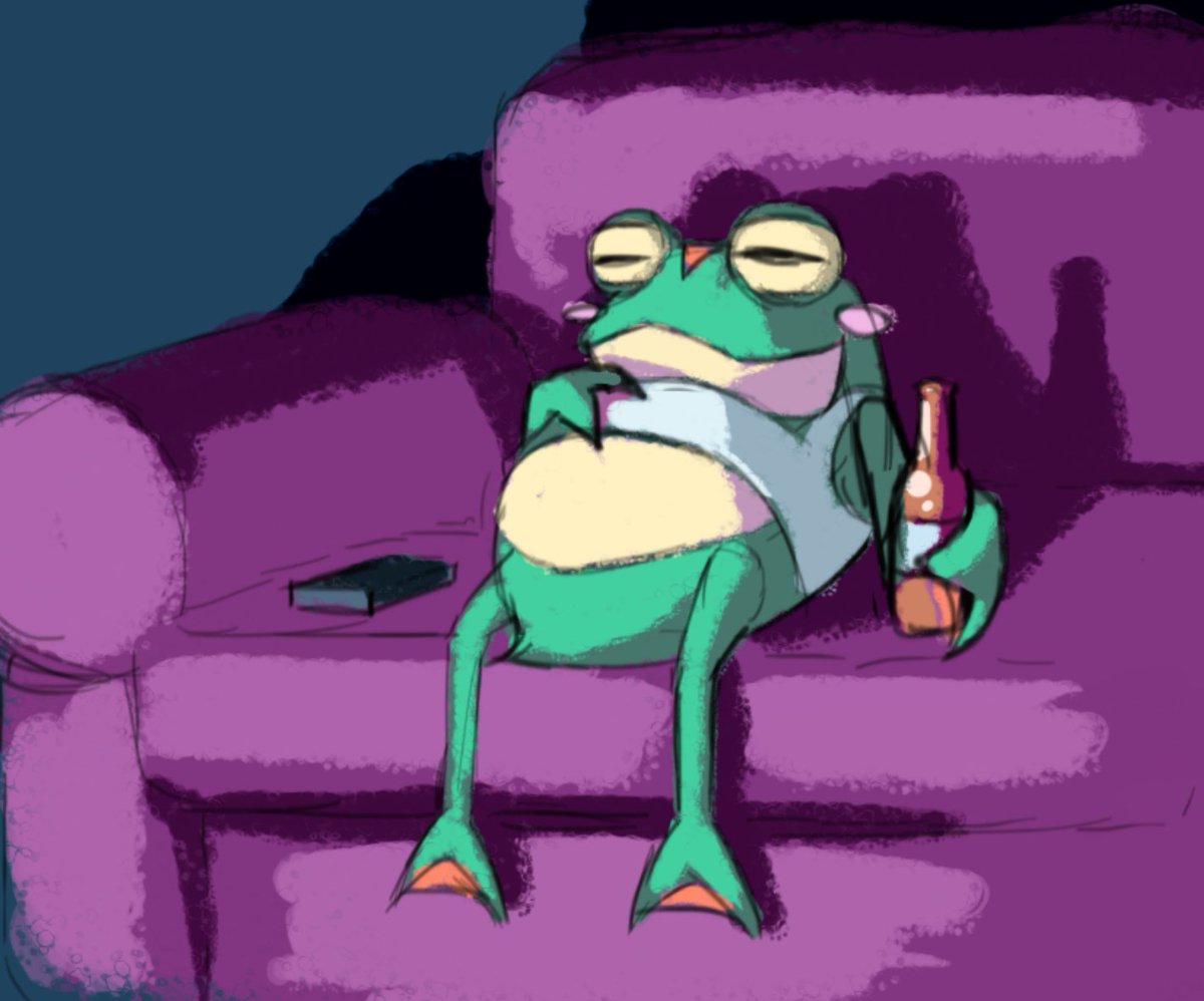 “Froggy is watching and cheering me on. I won't lose!”