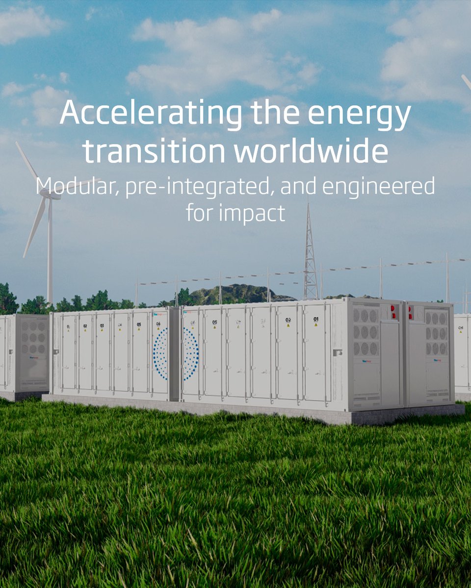 TrinaStorage's tweet image. Decarbonization won’t wait ⚡️

That’s why Trina Storage created Elementa 2 Pro, a modular, pre-integrated #BESS designed to speed up deployment while keeping reliability uncompromised.

Energy storage that’s fast, scalable &amp;amp; trusted.

#TrinaStorage #UtilityScale #ProjectDelivery