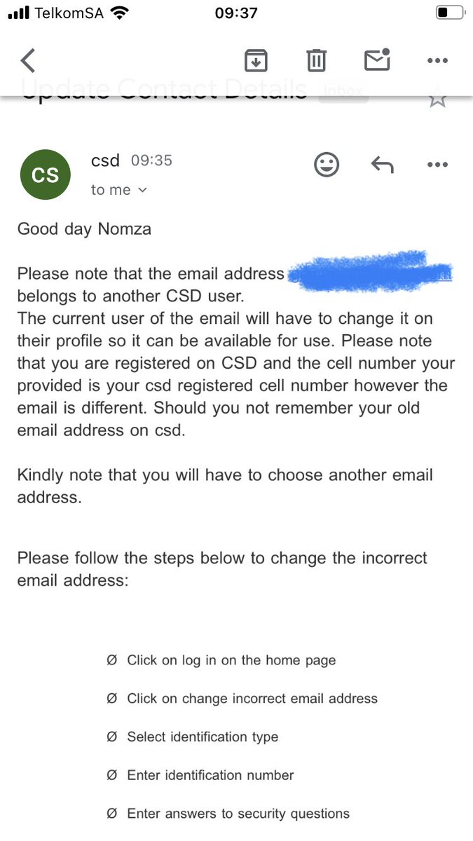 What is happening in South Africa? Someone used MY e-mail address to setup a CSD profile for government tenders and ⁦<a href="/TreasuryRSA/">National Treasury</a>⁩ is telling me, just leave it! No ⁦<a href="/RSA_IPID/">Independent Police Investigative Directorate (IPID</a>⁩ no ⁦<a href="/Corruption_SA/">Corruption Watch</a>⁩ no ⁦<a href="/PresidencyZA/">The Presidency 🇿🇦</a>⁩! I do not want to be part of your crimes!