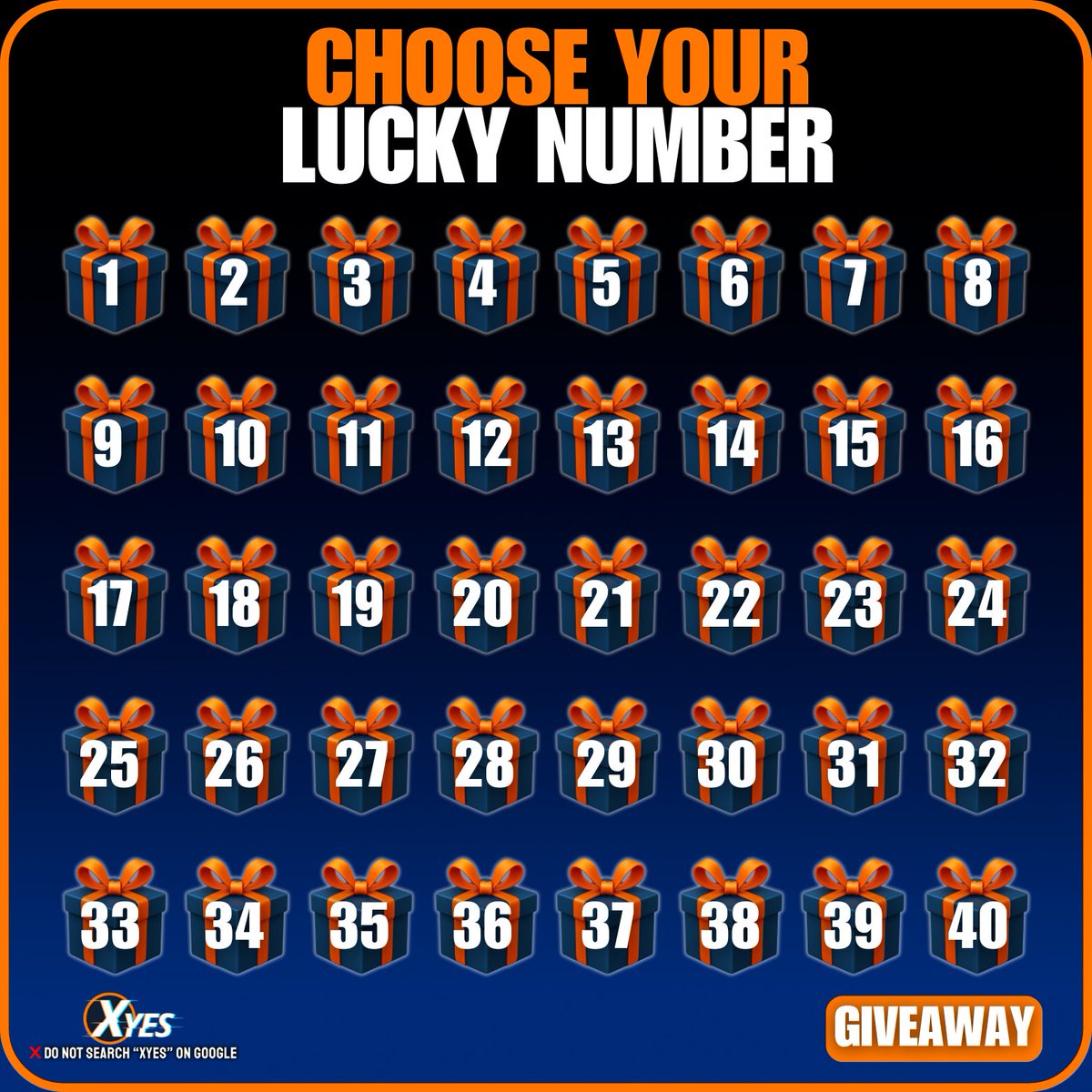 GIVEAWAY!

Choose your lucky number between 1–40!
20 winners will share $200!

Comment your number
Like this post
Repost to enter