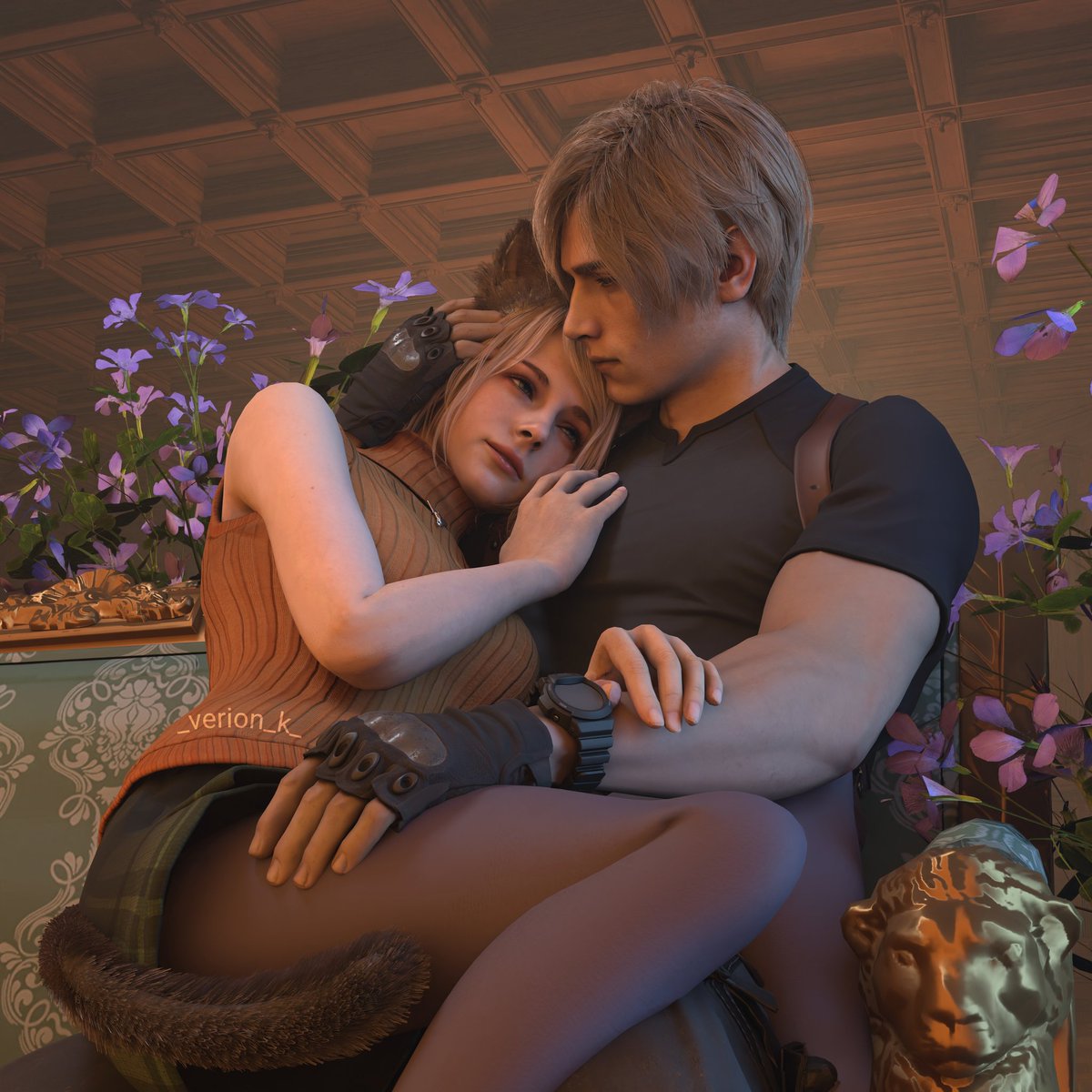 The way she's looking at him💘

#AshleyGraham #LeonKennedy #leshley #eagleone #ResidentEvil4Remake #REBHFun