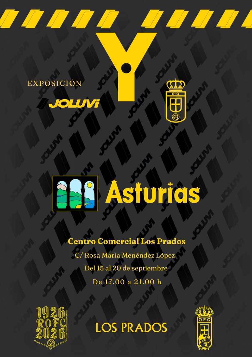 Exposición JOLUVI &amp; <a href="/RealOviedo/">Real Oviedo</a>
Los Prados
Del 15 al 20 septiembre
Una ventana al pasado, al alma detrás de cada costura y color. Porque Joluvi no sólo confeccionó una colección de camisetas míticas, diseñó a la perfección la identidad carbayona:
Orgullo, Valor y Garra.