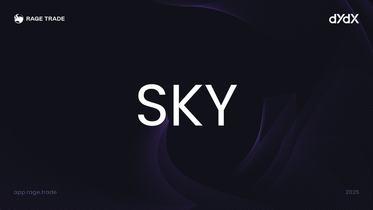 rage_trade's tweet photo. New Asset Listing!

You can now long or short $SKY on @dYdX through Rage.

Trade $SKY here: https://t.co/gNfsHsT2P1

@SkyEcosystem https://t.co/fW4V5rXe1M