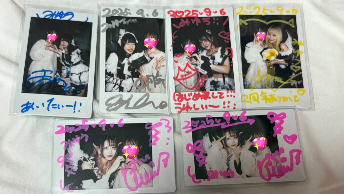 みんなとチェキ撮れて幸せ〜🥰
実物可愛すぎてやばかったー！
 #あくまで天使