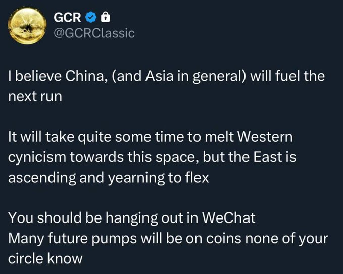 MisterHcrypto's tweet photo. Recently $BONK memes have been silently bottoming out

And I've seen BonkFun team getting more engaged with #旺柴 community, acknowledging it as one of the most active community on #bonkfun and the biggest supporter through thick and thin

The Chinese community on CT is in on 旺柴 and many globally are keeping a keen eye on it

If you noticed the rising trend of tweeting in Chinese, this is a sign on where the market is moving, or at least where the untapped market lies in, and many are moving fast to be the first mover to tap on this humongous potential

@SolportTom (BonkFun founder) have bought in and engaged positively with the community (even within the community groups/page)

@theunipcs (BonkGuy) have bought in with 100s of $SOL and also openly promised to utilized the gifted #旺柴 from early days to help push for CEX listings and collaborations

@iamkadense have also engaged actively directly on the TG and Community as he know that this community have been actively and consistently contributing towards the positive sentiments and uprise of $BONK

@Weixin_WeChat  have engaged directly with the community, and even adapted from the feedbacks given to allow for customization of 旺柴 meme on their platform (number 1 messaging platform in #China)

@Bitget_zh  have been actively and consistently using 旺柴 meme and outright acknowledging this rising Chinese community on CT

@GCRClassic also explicitly announced that #China will fuel the next run and the East is ascending in this space. He also outright advised to hang out more on WECHAT as there are huge potential from upcoming coins (This was done when #旺柴 was just born, talk about coincidence, or isit?)

@WangChaidotbonk The community itself  is also a huge factor when looking at meme projects. This community has proven it's relentlessness through building, collaborations and even physical merch creation.

At the core, #旺柴 is by itself HUGE.
Why? It's the biggest and most actively used meme in China, more than how $PEPE was like for America.

The biggest meme, coupled with active support from reputable individuals and institution? This is huge.

Won't surprise me to see #旺柴 becoming one of the top memes on $SOL and also to become the $DOGE of the East.

CA: 83kGGSggYGP2ZEEyvX54SkZR1kFn84RgGCDyptbDbonk