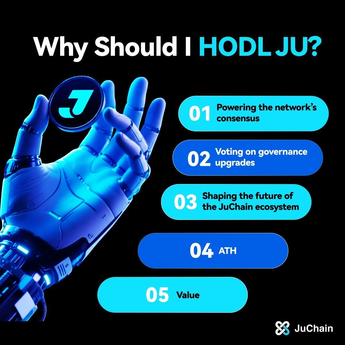 🗳 On JuChain, every $JU holder has a voice:

✅ Propose upgrades
✅ Vote on parameters
✅ Shape builder grants &amp; growth initiatives

Your stake = your say.

#JuChain #Governance