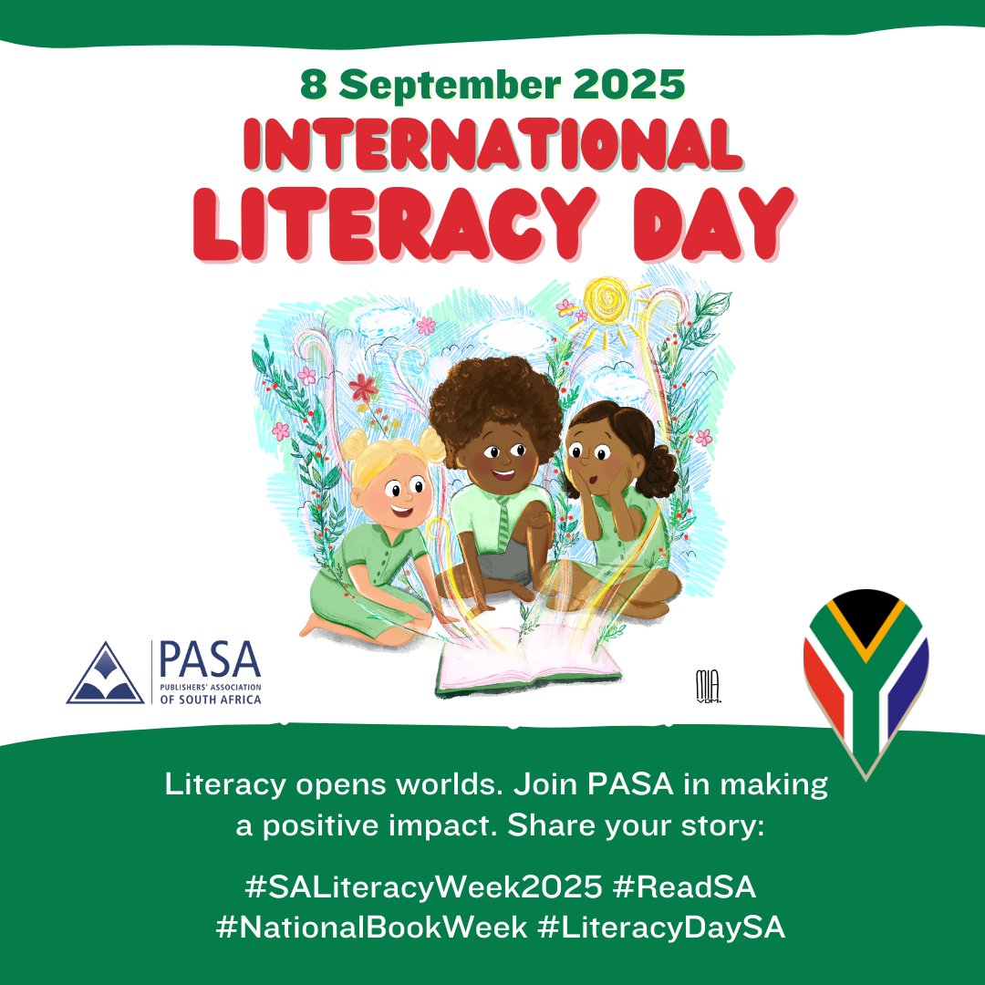 LAPAUitgewers's tweet image. “Education is the most powerful weapon with which you can change the world.” - Nelson Mandela

Let’s celebrate International Literacy Day today by empowering minds and shaping brighter futures together! 📚

#SALiteracyWeek2025 #ReadSA #NationalBookWeek #LiteracyDaySA