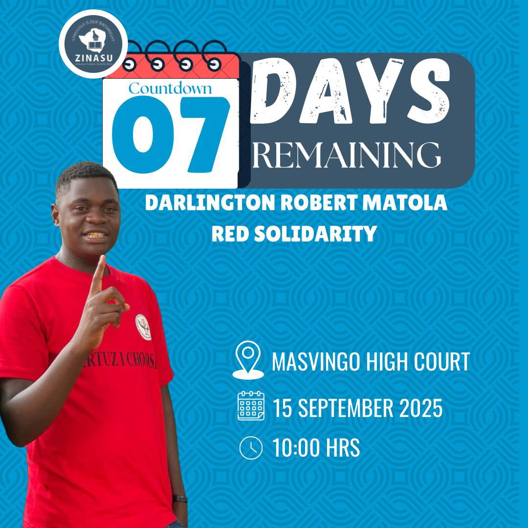 7⃣DAYS TO GO!

Be there🤛🔥🔥🔥

#IamDarlingtonToo
 #AcademicFreedoms
 #NowOrNever

#IamDarlingtonToo
 #AcademicFreedoms
 #NowOrNever
 
#IamDarlingtonToo
 #AcademicFreedoms
 #NowOrNever