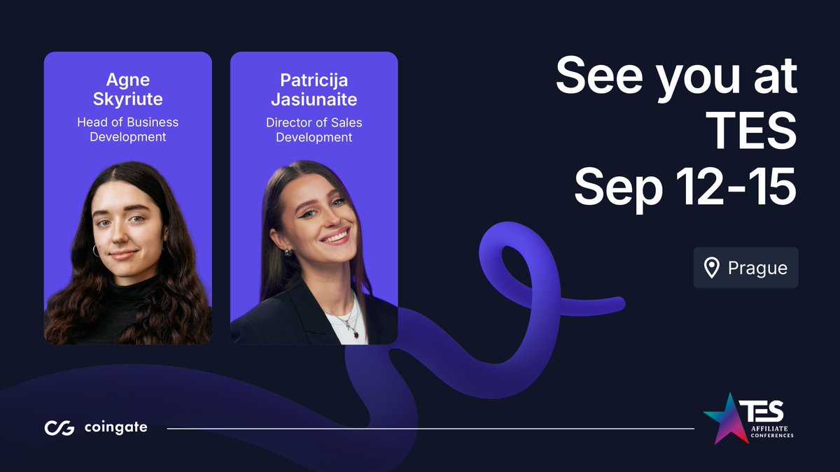 This week we are heading to Prague for TES Affiliate Conference! 👋  Affiliates get fast, global payouts through our services, and businesses  can easily manage crypto payments. See you at TES! ✨