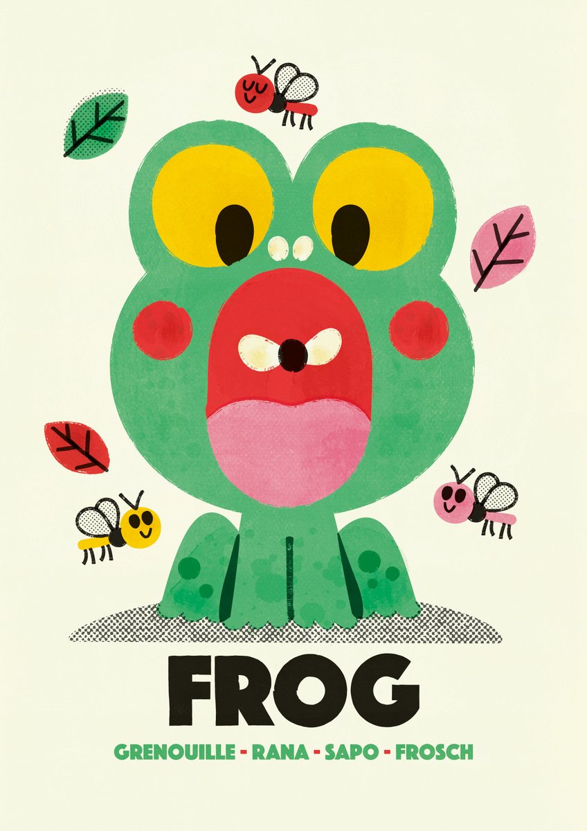 Just how adorable is this little froggie poster by our ⚡Illustrator of the Month⚡ Pintachan Pablo? <a href="/pintachan/">pintachan</a> 😃

Check out this artist's #portfolio 👉 childrensillustrators.com/pablopintachan…

#childrensillustrators #childrensbooks #kidlitart