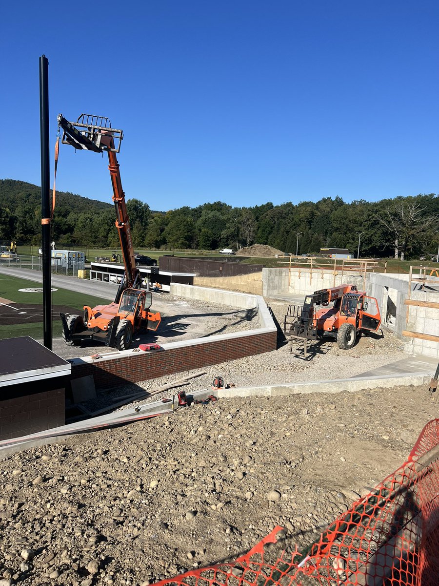 Jason_A_Rathbun's tweet image. There will be a lot of progress the next two weeks. Poles and netting going in now! Brink backstop completed 👀
Fred Handler Park coming together 
#UnFurl
#FreeBonniesBaseball