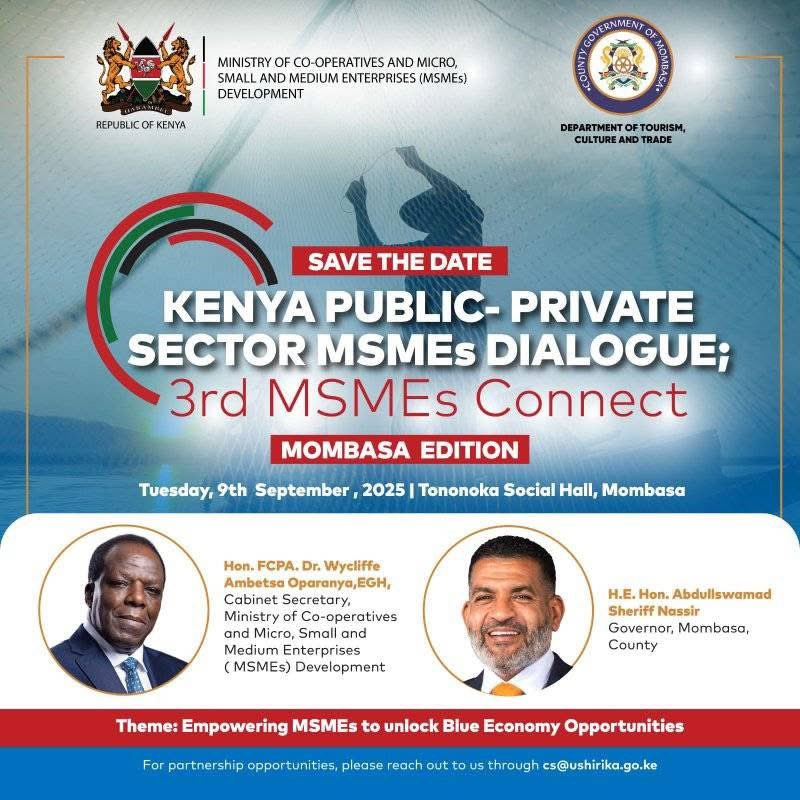 Let’s meet tomorrow at the Tononoka Social Hall for the MSMEs Connect 3rd Edition.
#jiinuejiendeleze #MSMEsConnect