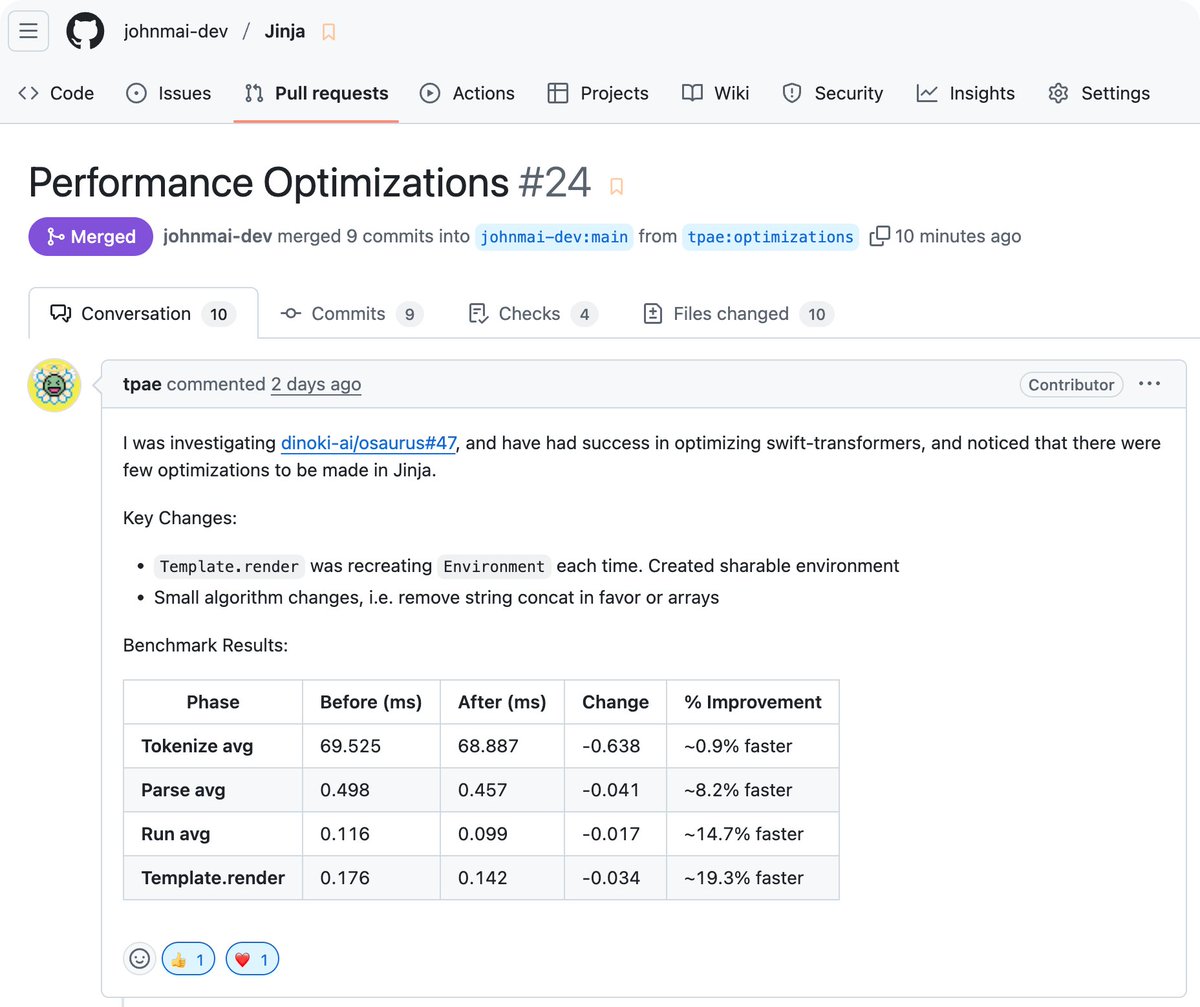 Jinja Swift 1.3.0 Released!
Thank you very much!🚀 <a href="/tpae/">tpae</a> 

github.com/johnmai-dev/Ji…