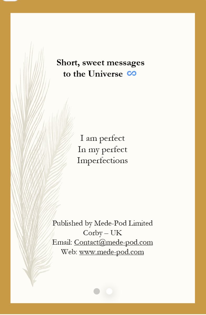 Mede_Pod's tweet photo. Day by Day - Volume 5, a collection of short, sweet messages to the Universe, is now available for free on Ko-fi:

https://t.co/ixeUOWog5P

——-

Download a copy

Look out for the next volume 📖   

Remember, you are Peace✌️ 

Feel free to share

Sadé Tolani ☀ 
Sasha’s Chronicles https://t.co/VIorj5KWFo
