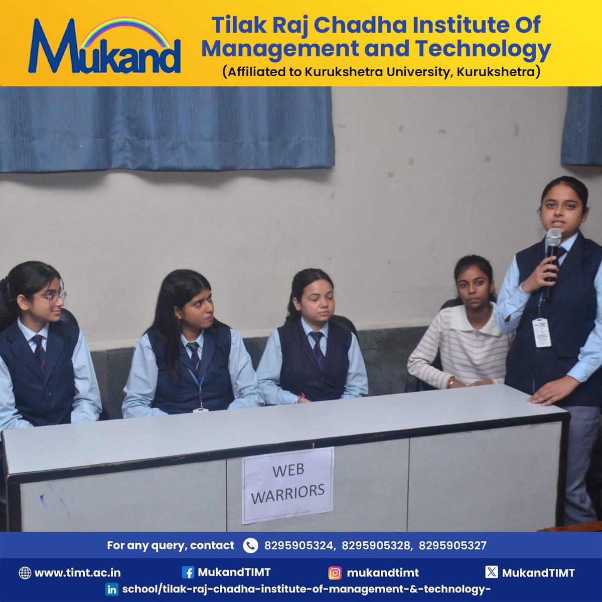 MukandTIMT's tweet image. Departmental Quiz 2025 | Computer Application Department – TIMT
#departmentalquiz #computerapplications #quizcompetition #studentlife #learningbeyondclassroom #knowledgebuilding #academicexcellence #studentengagement #studentopportunities #smartlearning #mukandtimt #timt