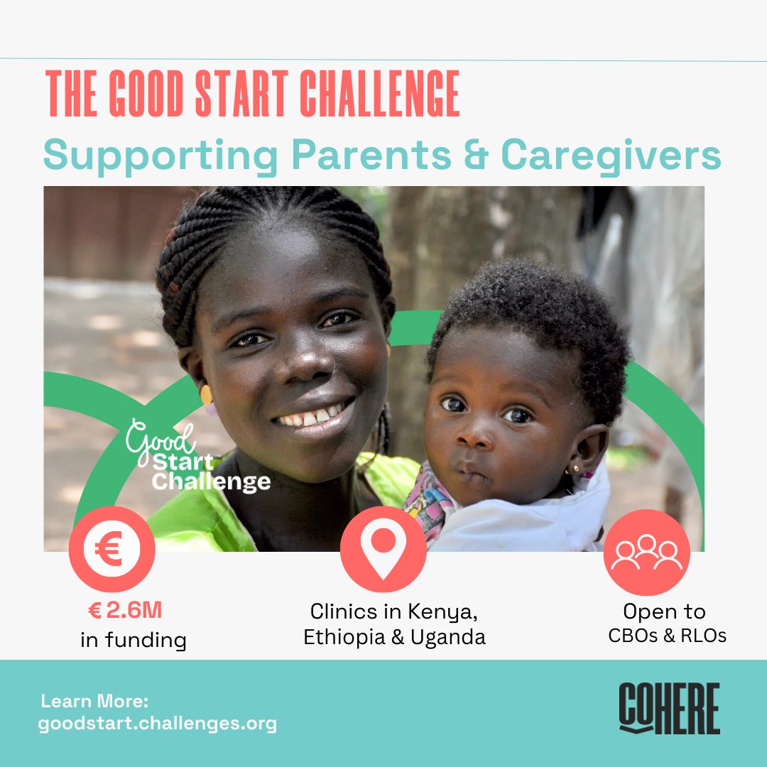WeAreCohere_Org's tweet image. The deadline for the #GoodStartChallenge is Sept 17, 2025 1pm UTC
As a partner of @Challenge_Works, we're supporting RLOs and CBOs in Kenya, Uganda, and Ethiopia to engage with this opportunity
Learn more and register: bit.ly/3G9Q30P
Inquire: r.njiri@wearecohere.org
