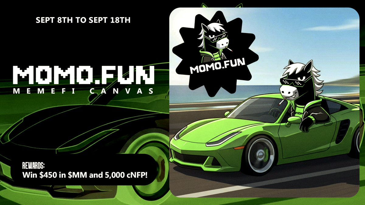 🎨 MOMO.FUN: MemeFi Canvas is LIVE! 🎉

Remix the <a href="/MOMOisFUN/">MOMO.FUN</a> logo with our AI creative tools, show your creativity, mint a MOMOFUN NFT &amp; win $450 in $MM + 5,000 cNFP!
👉 nfprompt.io/acts/votes?id=…

Complete the TaskOn quest for extra rewards: taskon.xyz/quest/32236542