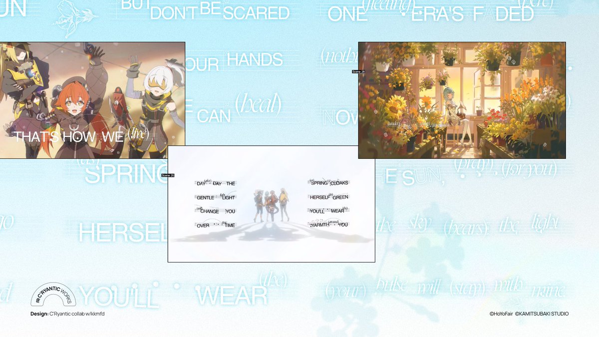 Empty old City - Pulse in Flora (ゼンレスゾーンゼロ新キャラ『シード』イメージソング)

MV内のロゴ・歌詞タイポグラフィを担当しました。
歌詞デザインの中にキャラクターに関するちょっとした小ネタも仕込んであるので、ぜひ探してみてください！

#EmptyoldCity #ゼンゼロ