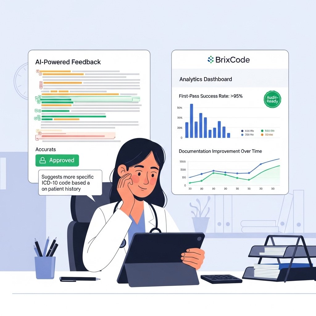 brix_ai_tech's tweet image. STOP wasting time on manual CDI! ⏱️ Brix AI auto-identifies documentation gaps & educates providers in REAL-TIME. 🚀 Better data, fewer audits.
Ready to level up?
#AutonomousCoding #CDI #HealthcareAI #BrixCode