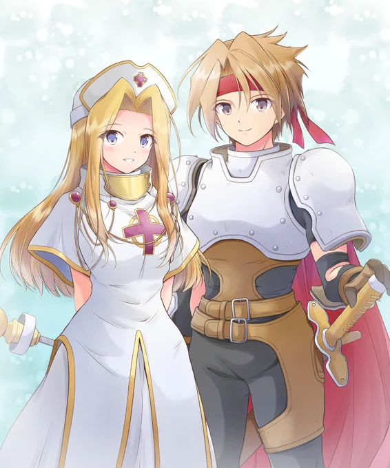 【Skeb】テイルズオブファンタジアのクレス&ミントを描かせていただきました。リクエストありがとうございました! #Skeb #テイルズオブファンタジア