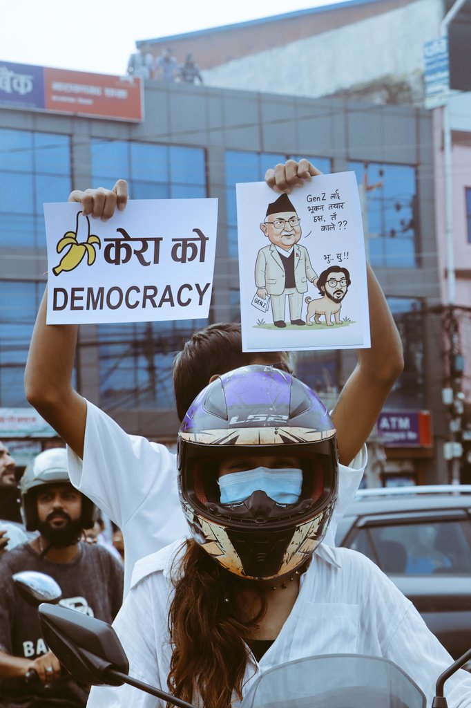 HimalSubedi7's tweet photo. चितवनमा आज जेन जीहरूको प्रदर्शनका केही झलकहरू #GenZ #GenZProtest #GenZprotestnepal https://t.co/az65o5Q2yX