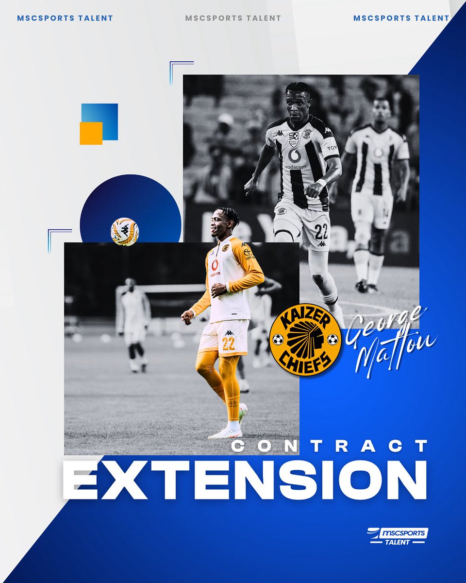 George Matlou commits to the journey! ✍️ The midfielder extends his stay with the Amakhosi. 💛🔥 

#Amakhosi4Life #KaizerChiefs #GeorgeMatlou #Mscsportstalent #kasi