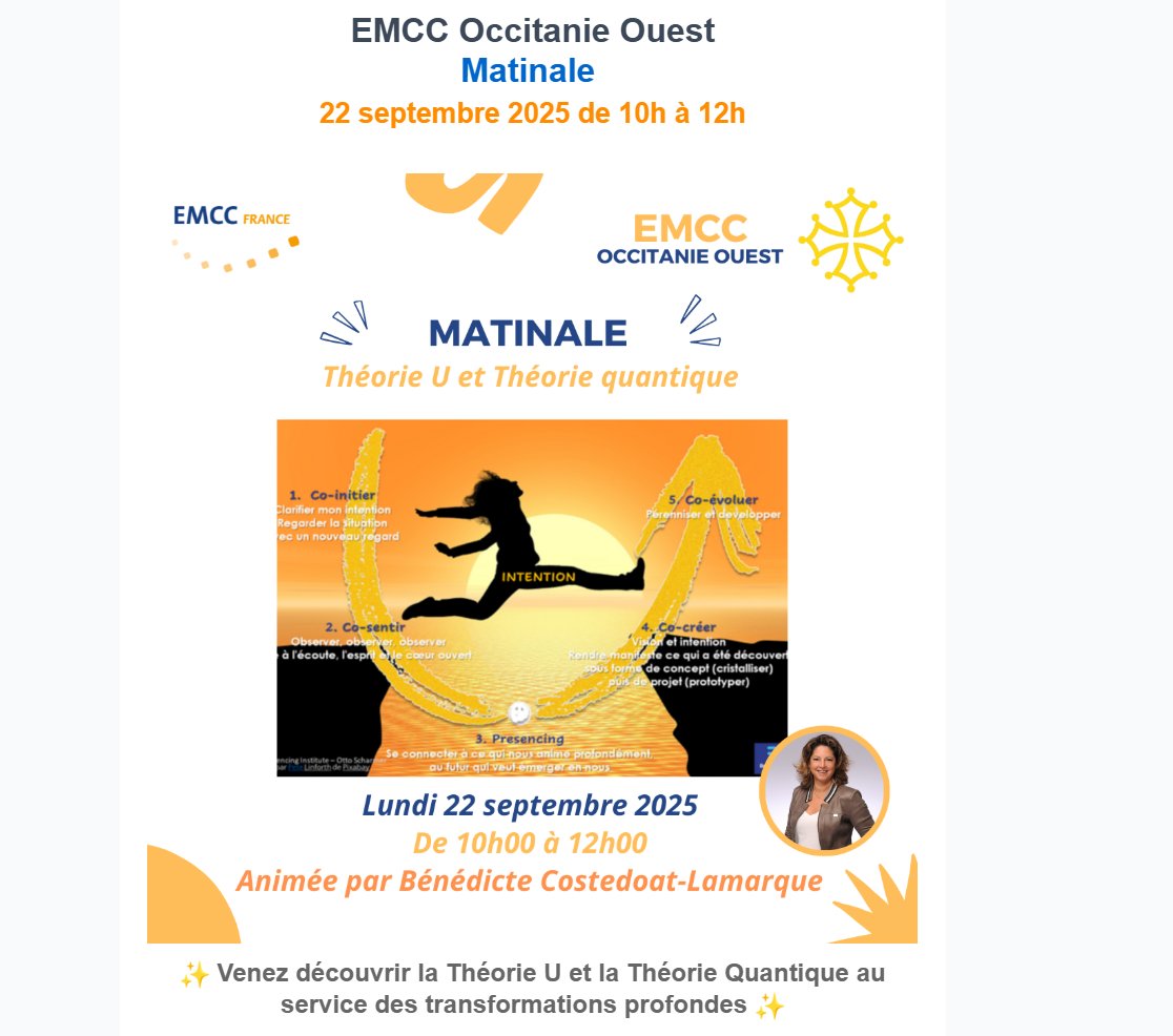 Bjr , <a href="/EMCCFrance/">EMCC France</a>,Je me permets de vous solliciter car j’ai une question concernant une publication récente. En tant que conseil international du coaching du mentorat et de la supervision pourriez-vous m’éclairer sur la théorie quantique au service des transformations profondes?