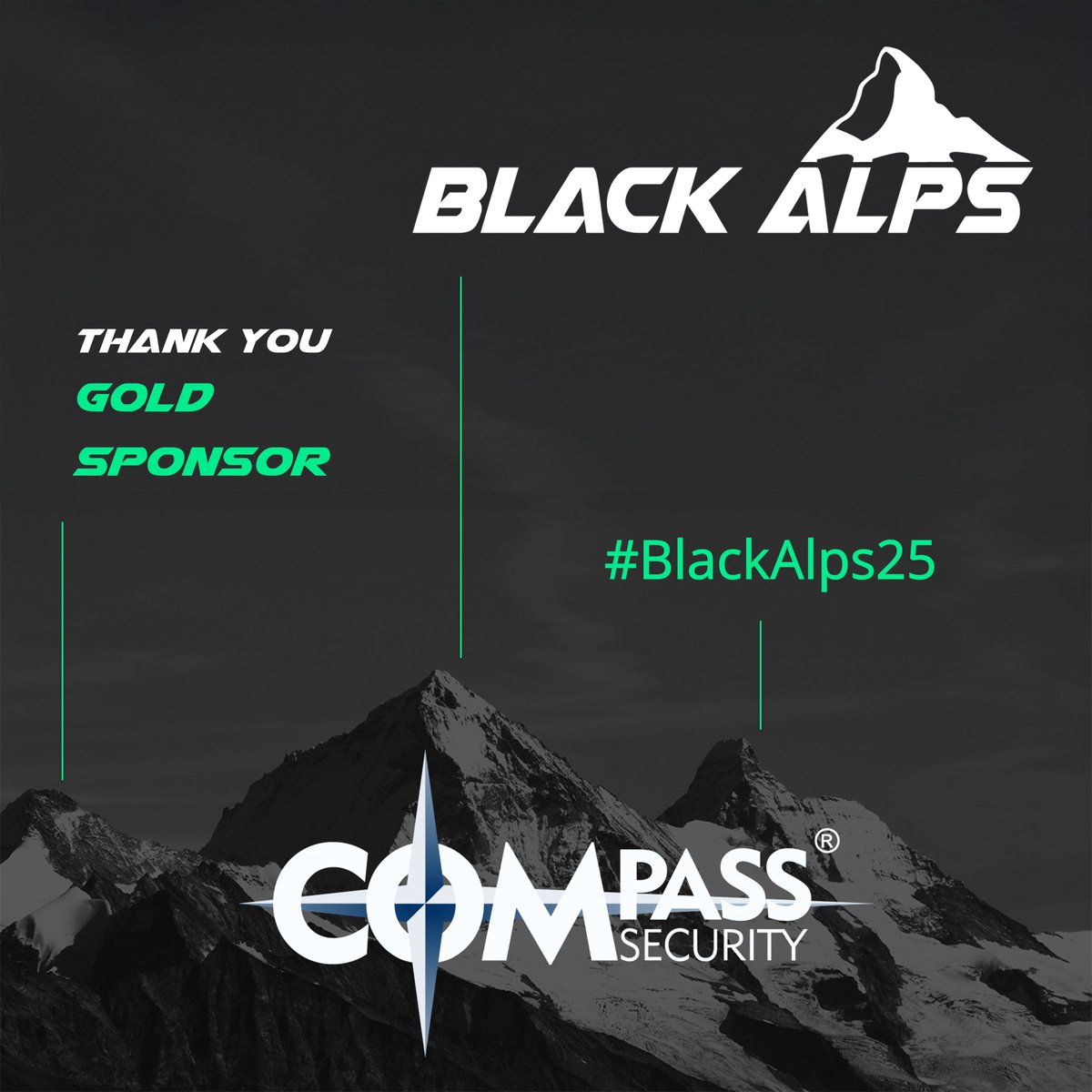 BlackAlpsConf's tweet image. 🥇GOLD SPONSOR
Our deepest gratitude 🙏 to our loyal partner @compasssecurity for joining us for the highly anticipated #BlackAlps25. Meet an impressive 👀team of cybersecurity experts at the booth @sploutchy
Detailed PROGRAM in a few days on blackalps.ch/ba-25/
