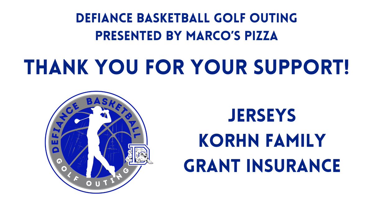 Thanks to Jerseys, the Korhn Family and Grant Insurance for their generosity at our golf outing on August 2nd.  We are grateful for your continued support!