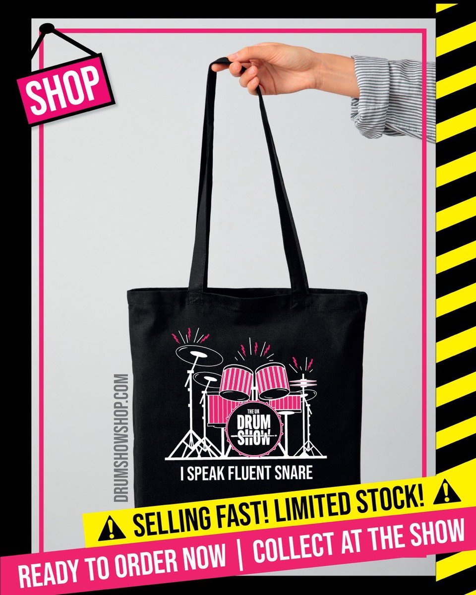 theukdrumshow's tweet image. MERCH IS SELLING FAST ⚠️

Order your official UK Drum Show merch today and collect at the show - HURRY whilst stock lasts! ⬇️

drumshowshop.com

#Merch #SellingFast #Order #Official #UKDrumShowMerch
