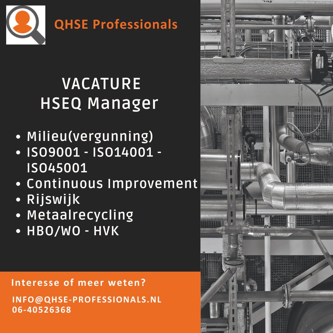 QHSE Professionals (@qhse_profs) on Twitter photo ๐ ๐ฉ๐ฎ๐ฐ๐ฎ๐๐๐ฟ๐ฒ ๐๐ฆ๐๐ค ๐ ๐ฎ๐ป๐ฎ๐ด๐ฒ๐ฟ ๐ ๐ถ๐น๐ถ๐ฒ๐ | ๐ฅ๐ฒ๐ฐ๐๐ฐ๐น๐ถ๐ป๐ด | ๐ฅ๐ถ๐ท๐๐๐ถ๐ท๐ธ
๐๐ป๐๐ฒ๐ฟ๐ฒ๐๐๐ฒ? Lees hier dan verder: qhse-professionals.nl/vacature-detaiโฆ
#vacature #IVK #IVK #QHSE #HVK #MVK #milieukunde #DenHaag #Rijswijk ๐ ๐ฉ๐ฎ๐ฐ๐ฎ๐๐๐ฟ๐ฒ ๐๐ฆ๐๐ค ๐ ๐ฎ๐ป๐ฎ๐ด๐ฒ๐ฟ ๐ ๐ถ๐น๐ถ๐ฒ๐ | ๐ฅ๐ฒ๐ฐ๐๐ฐ๐น๐ถ๐ป๐ด | ๐ฅ๐ถ๐ท๐๐๐ถ๐ท๐ธ
๐๐ป๐๐ฒ๐ฟ๐ฒ๐๐๐ฒ? Lees hier dan verder: qhse-professionals.nl/vacature-detaiโฆ
#vacature #IVK #IVK #QHSE #HVK #MVK #milieukunde #DenHaag #Rijswijk