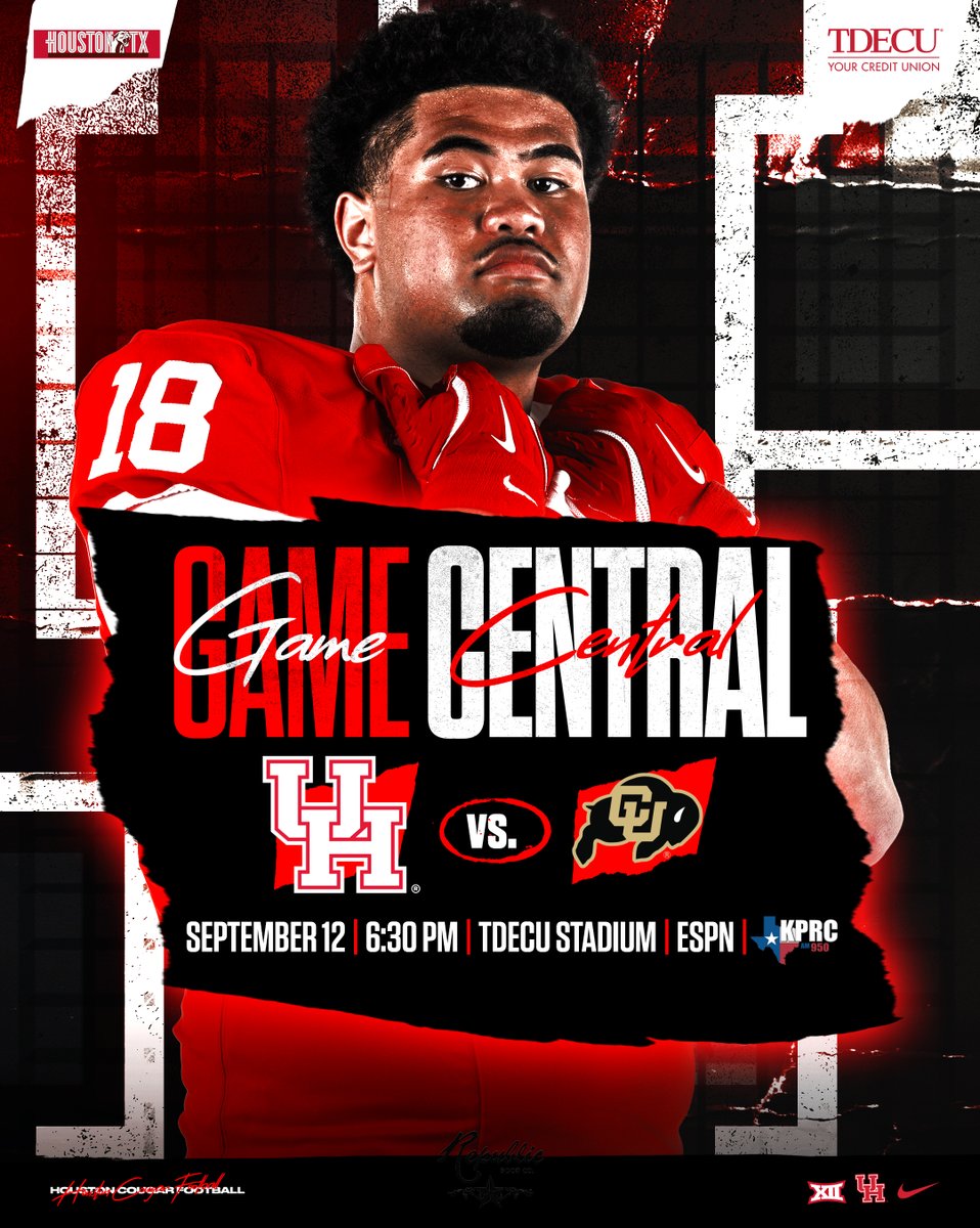 UHCougarFB's tweet image. Back at home to open Big 12 play!

🔗 linktr.ee/uhcougarfb