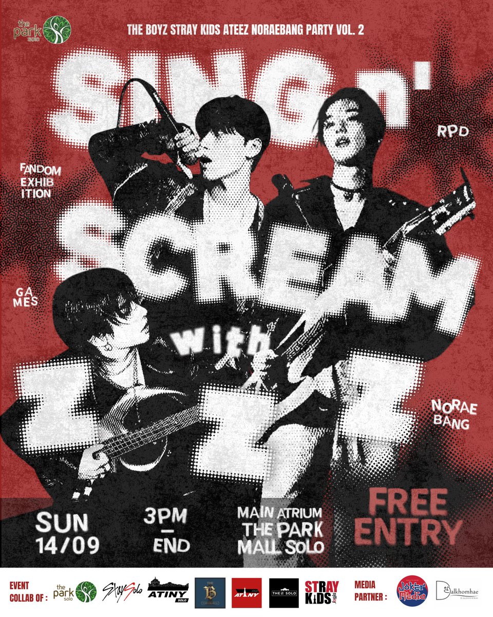 🎸🎤SING n’ SCREAM with ZZZ🎤🎸

Are you ready to bring the ultimate fandom energy?? 🥳 This is not just an event, it’s a full-on K-pop celebration where three powerful fandoms collide — ATINY, THE B, and STAY! 💎🔥