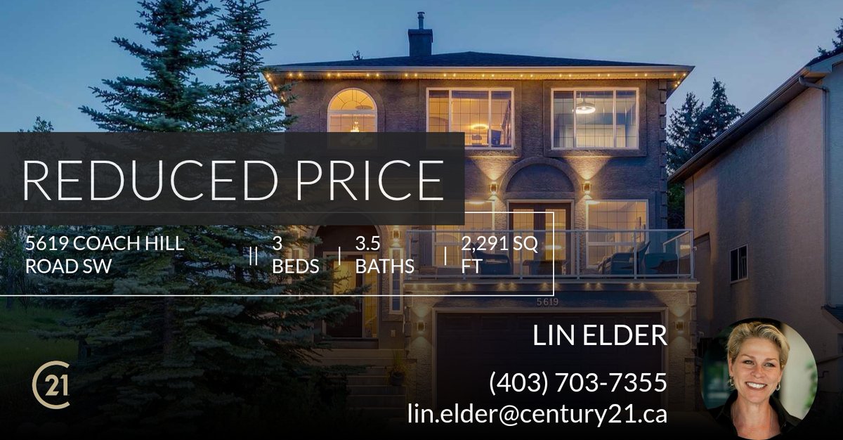 LINtoWIN's tweet photo. 📍 Reduced Price 📍 This recently reduced home at 5619 Coach Hill Road Sw in Calgary won't last long, so, don't wait to set up a showing! Reach out here or at (403) 703-7355 for more information!

lin*elder
Century 21 Bamber Realty... https://t.co/FDuBARCPbI https://t.co/AZqjHN3dFb