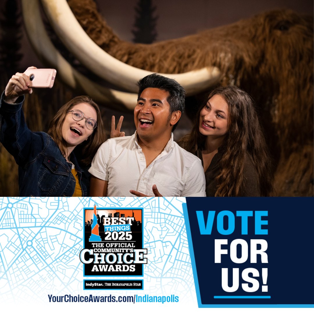 📣 The people have spoken — we're in the running for Best Museum in the 2025 Indy Community's Choice Awards! &gt;&gt; bit.ly/3IbQIjy

🗳️ Vote for us now through Sept. 22.