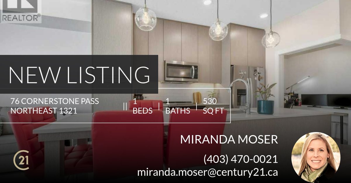 MirandaC21's tweet photo. 📍 New Listing 📍 Take a look at this fantastic new property that just hit the market located at 76 Cornerstone Pass Northeast 1321 in Calgary. Reach out here or at (403) 470-0021 for more information https://t.co/uoAq6WS1FH https://t.co/ja28wLNKqh