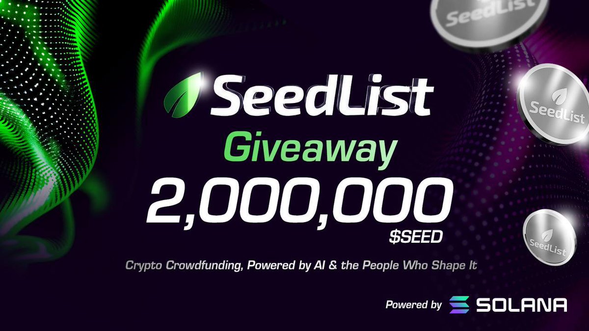 AirdropStario's tweet image. 💧 Seedlist Airdrop💧

🏆 Task: ➕ 24,000 SEED for 50 random participants each ➕ 6,000 SEED for 100 random participants each ➕ 2,000 SEED for 100 random participants each

🔛 Airdrop Link &amp;amp; Information: gleam.io/03FaX/seedlist…

crypto Airdrop Solana Seedlist SEED Airdropstario