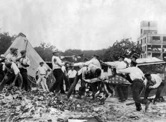 Presidents have often used federalized troops to quell riots. Washington did to put down the Whiskey Rebellion, Lincoln did to put down the draft riots, FDR did to control the Bonus Marchers and Eisenhower did to enforce civil rights.