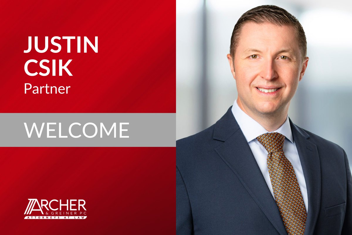 We’re excited to welcome Justin Csik as a partner in our Business Counseling Group in Voorhees. With more than a decade of experience, Justin advises clients across a broad spectrum of corporate and commercial matters. 

Read more: bit.ly/4gjBVjE