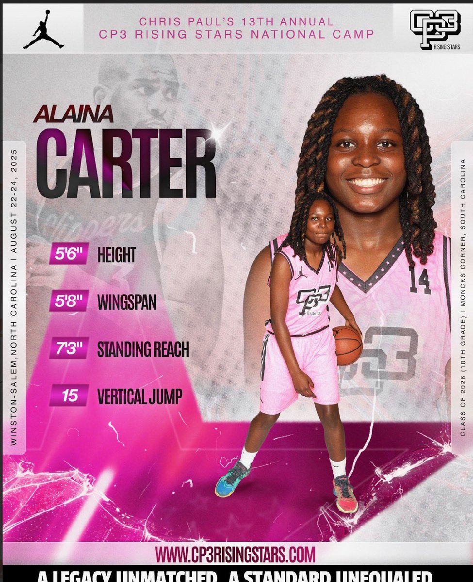 Alaina_Carter28's tweet photo. The work continues. Thanks to @CP3events for the opportunity. @ladystagshoops 💪🏾🩷🤍💙💛🦌🏀 #Work #hardworkpaysoff https://t.co/tdSAIrHxR1
